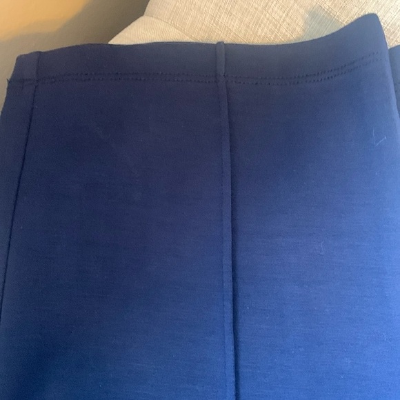 EUC IMAN Scub Knit Ankle Pants Navy L - Picture 4 of 7